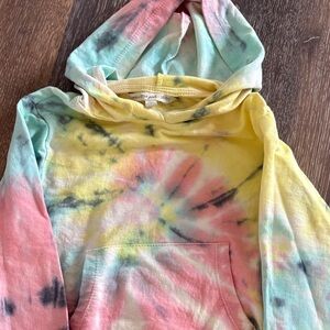 Vanilla Star Tie-Dye Kids Hoodie - Multicolor